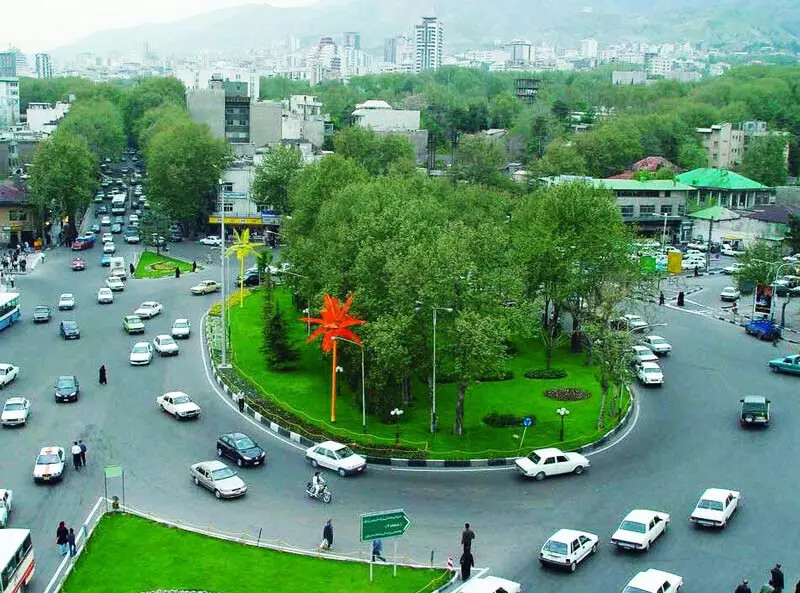 سایبان برقی در تجریش