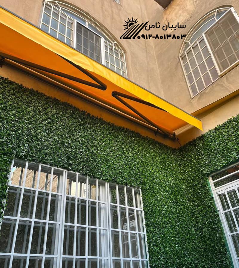 پاسیو پس از نصب سایبان برقی | سایهبانی مدرن و طراحی زیبا پاسیو بعد از نصب سایبان برقی | محافظت و زیبایی فضای باز